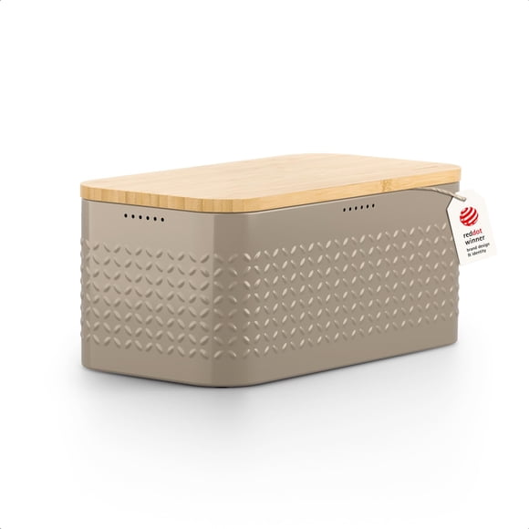 Caja de pan LARS NYSØM 35x19x16 cm con tapa de bambú