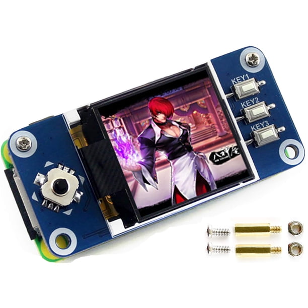 Pantalla LCD HAT waveshare de 1,44 pulgadas y 128 x 128 píxeles para Raspberry Pi 3B+/3B/2B/3B+/Zero/Zero W