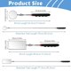 thumbnail image 2 of Telescoping Inspection Mirror, 2 Pack Round Rectangular Mirror, 2 of 3