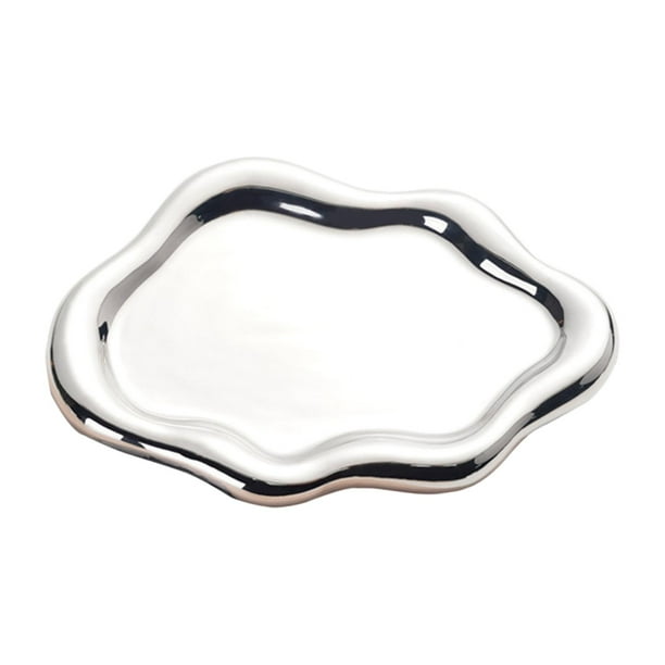 Plato de joyería de cerámica, plato de baratija, bandeja de llaves moderna, bandeja de joyería, plato de cerámica para el Día de Acción de Gracias de Estilo A