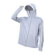thumbnail image 3 of Camisa De Protección Solar Con Capucha Para Hombre Sudadera Con Capucha Para Uso Diario Al Aire Libre Deportes De Playa L Gris Claro, 3 of 3