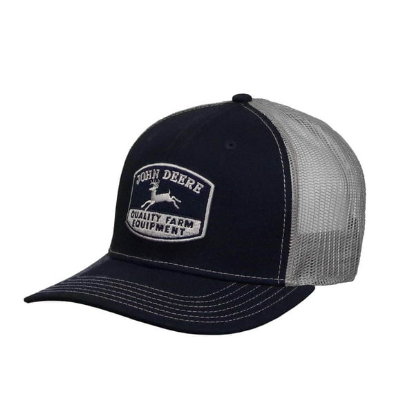 Gorra John Deere JD Navy MESH Back Negra y Gris