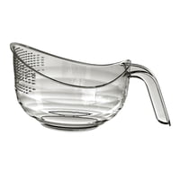 Magideal - Colador Para Lavar Arroz, Cuenco, Fruta, Verdura, Escurridor De Cuencos, Utensilios De Cocina, Colador De Pasta, Colador De Cocina, Cuenco Para Limpia Gris