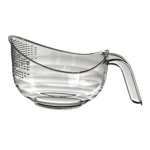 Magideal - Colador Para Lavar Arroz, Cuenco, Fruta, Verdura, Escurridor De Cuencos, Utensilios De Cocina, Colador De Pasta, Colador De Cocina, Cuenco Para Limpia Gris