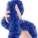 thumbnail image 1 of Xiao Hua Decoración de corona navideña de 9,95 m × 9 cm, azul, retorcida, brillante, para barandilla de escalera, decoración navideña para escaleras, suministros para hacer coronas, 1 pieza, 1 of 3