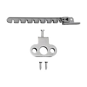 Magideal - Casement Stay Window Restrictor Hooks Pestillo Protección Para Niños Metal Casement Security Lock Window Lock Limitador De Ventana Deslizante Fácil De Anzuelo Largo Gris