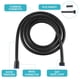 thumbnail image 4 of Manguera de ducha Mimorou de 2 m, acero inoxidable, ajustable, negra, 4 of 7