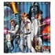 thumbnail image 1 of Cortina de ducha con diseño de Star Wars, juego de cortinas de baño con ganchos, tamaño 60 x 72 pulgadas, 1 of 3