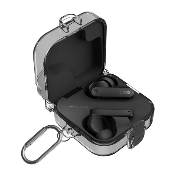 Funda para auriculares POZCIS Buds Pro 2 de TPU con mosquetón