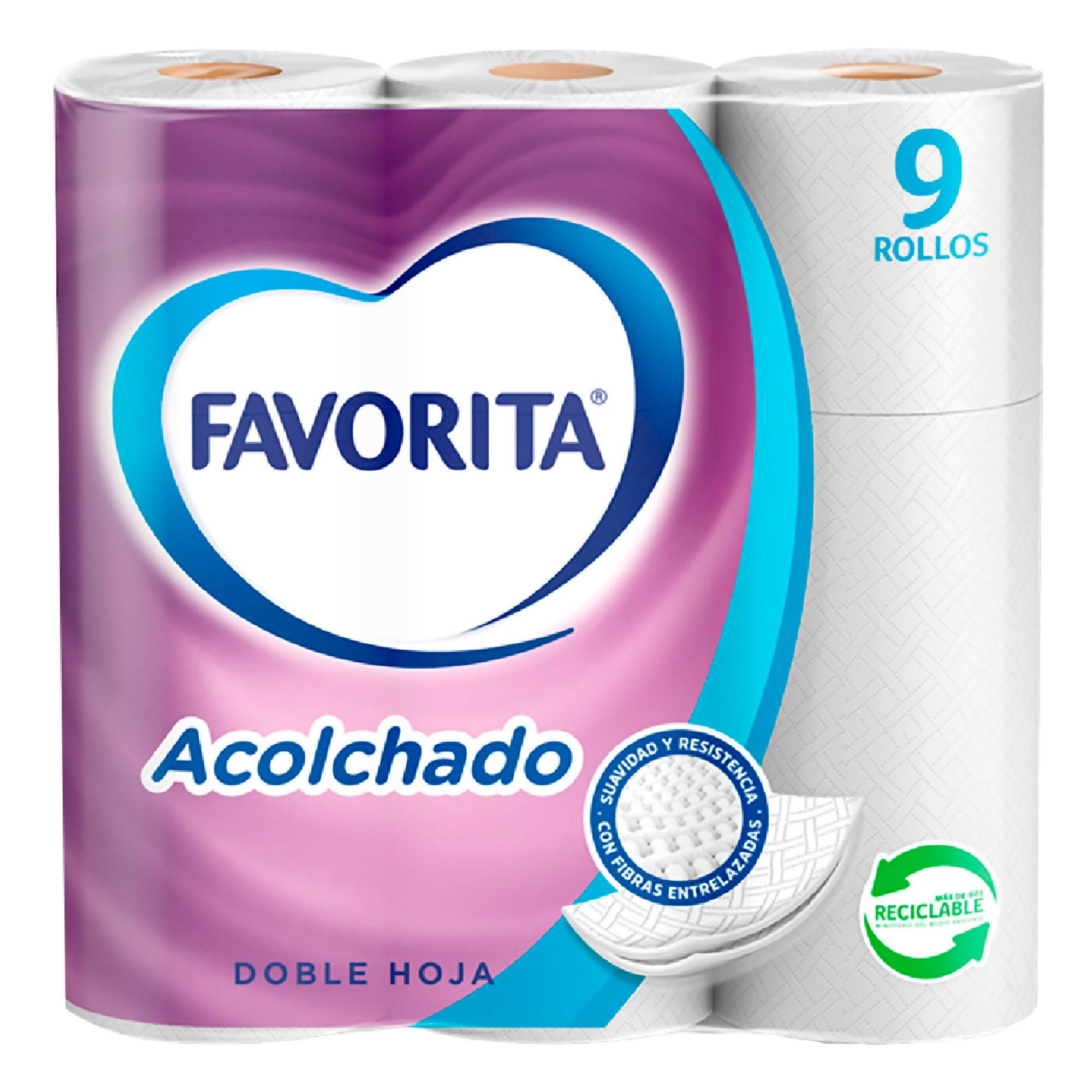 Papel Higiénico Doble Hoja 22 M 9 Un Favorita
