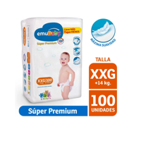 Pañal Emubaby Super Premium Xxg, 100 Un