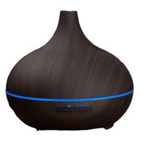 Total Upgrate - Humidificador Difusor De Aromas 7 Colores Led 150Ml Madera O
