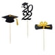thumbnail image 2 of 2022 Graduation Cake Toppers Con Diploma, 2022, Grad Hat Para University Gold Black, 2 of 5