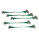 thumbnail image 5 of 50pcs líderes de alambre de pesca con broches de seguridad y barriles giratorios verde 15 cm, 5 of 5