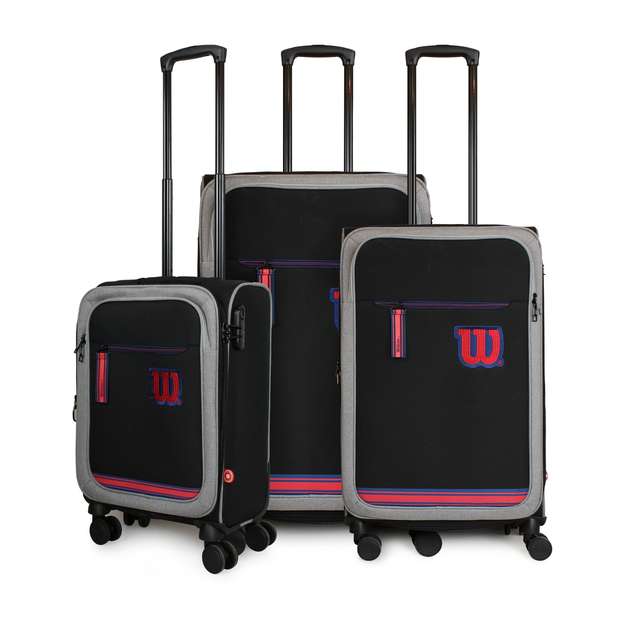 Wilson - Set 3 Maletas S+m+l Sporting Negro-gris