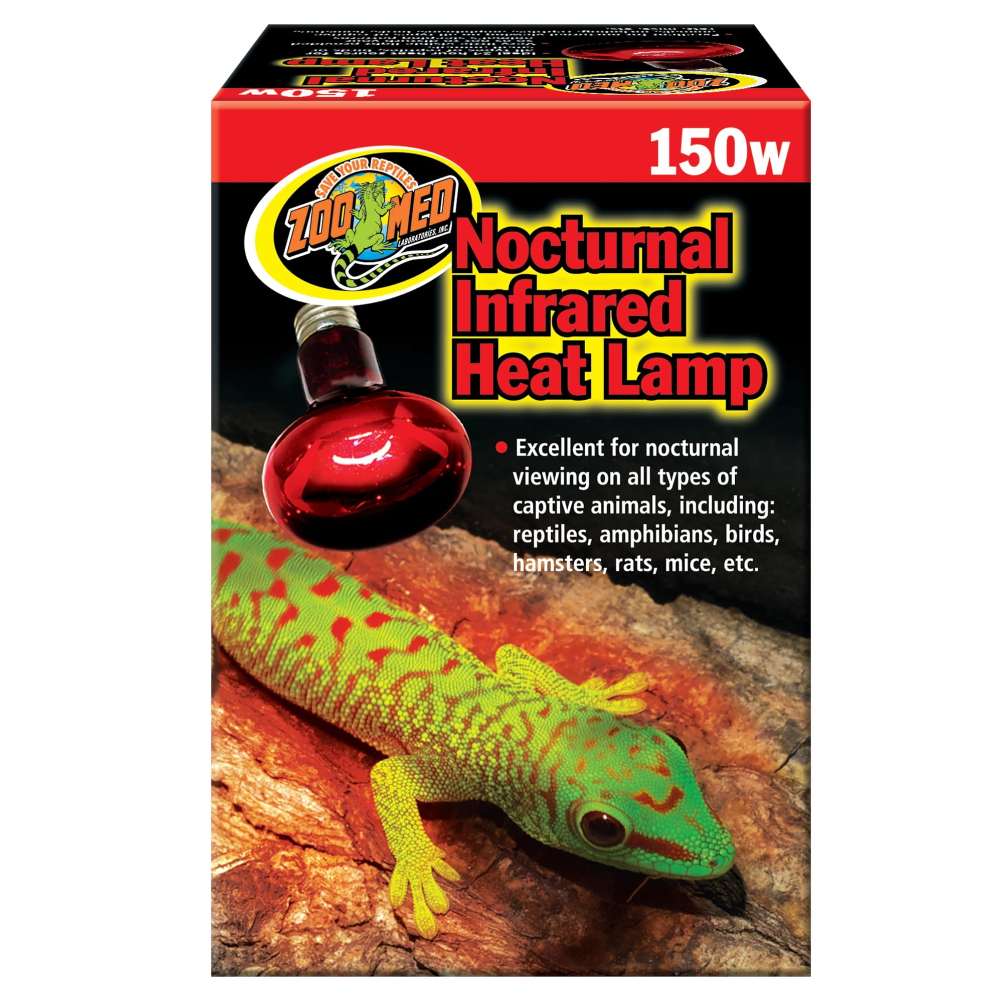 Lámpara de calor infrarrojo Zoo Med Nocturnal 150W para reptiles
