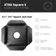 thumbnail image 3 of Bloques Niveladores SnapPad Xtra Cuadrados 5" Paquete de 4, 3 of 8