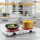 thumbnail image 2 of Cocina Electrica Doble Plato 2000W de Potencia Blanco, 2 of 9