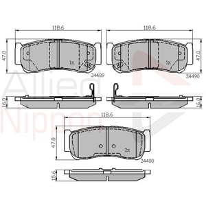Pastillas Freno Para Auto Allied Nippon Adb31714