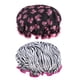 thumbnail image 1 of 2pcs Gorro De Ducha Impermeable De Doble Capa Ba?o Protección Del Cabello Accesorios De Ba?o Para Adultos, 1 of 6