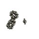 thumbnail image 1 of 10Sets Hematite Jet negro magnético ronda corchetes joyería haciendo hallazgos 6mm, 1 of 3