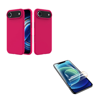 Joigo - Carcasa Goma Lamina Hidrogel Clear Para Iphone 17 Air Fucsia
