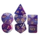 thumbnail image 2 of 7x Dados Poliédricos Juego De Fiesta Juego De Dados Para Juego De Mesa DND Estrella Púrpura, 2 of 3