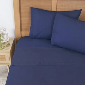 Mashini - Sábana 144 H Colores Lisos 2 P Indigo