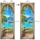 thumbnail image 1 of 1pc, Door Sticker, Door Mural, 35.43*78.74inch Sea View Door Mural, Peel And Stick Wall Sticker, Self-adhesive Fridge Waterproof, Removable Wall Art, 1 of 2