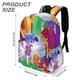 thumbnail image 3 of La Ciudad de Colorforms de Charlie-theme Backpack, Campus style schoolbag Bookbag with Adjustable Shoulder Straps And Large Zip Compartment, Unisex Travel Bags.42x30x15cm, 3 of 6