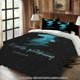 thumbnail image 1 of Bedding Warner Black Background with Blue Deer Head Pattern Suitable for All Seasons Machine Washable Includes Pillowcases Suitable for Bedrooms Guest Rooms Dor, 1 of 1