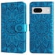 thumbnail image 1 of Funda tipo cartera FOXDOCK para Google Pixel 7 , diseño girasol en relieve, cuero PU, cierre magnético, soporte y tarjetero, 1 of 5