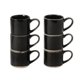 thumbnail image 4 of Tazas de espresso Mr. Coffee 6 piezas 110 ml negro de gres, 4 of 6