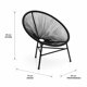 thumbnail image 4 of Silla de terraza Veracruz Negra, 4 of 6
