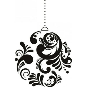 Rienda Libre Graphics - Decomural Christmas Bauble Xmas Festive Ws-19116