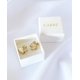 thumbnail image 2 of Aro Carré Flor Circones Enchapado Oro 18k, 2 of 5