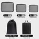 thumbnail image 2 of Juego de 6 organizadores de equipaje BAGAIL de Packing Cubes, color negro, 2 of 7