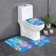 thumbnail image 1 of Do Re Mi Juego de 3 alfombras de baño de coral fleece: tapete de baño + alfombra de inodoro en forma de U + funda de tapa de inodoro en forma de O, 1 of 6