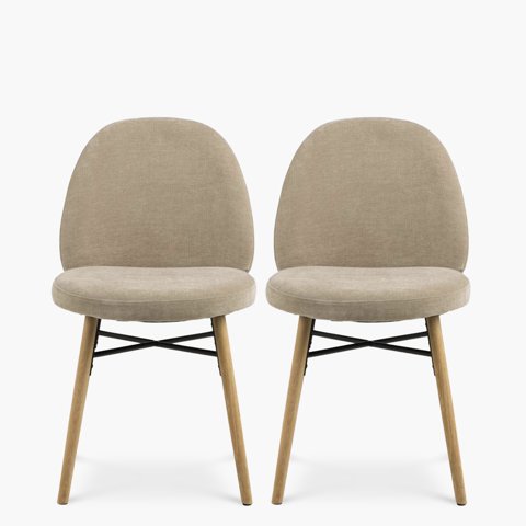 Form Design - Pack 2 Silla Tapiz Remy Beige