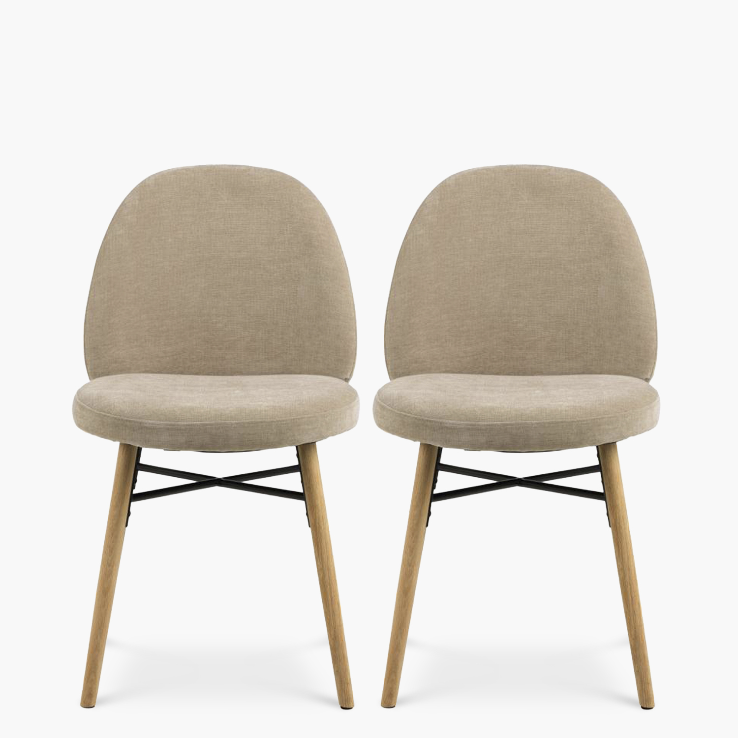 Form Design - Pack 2 Silla Tapiz Remy Beige