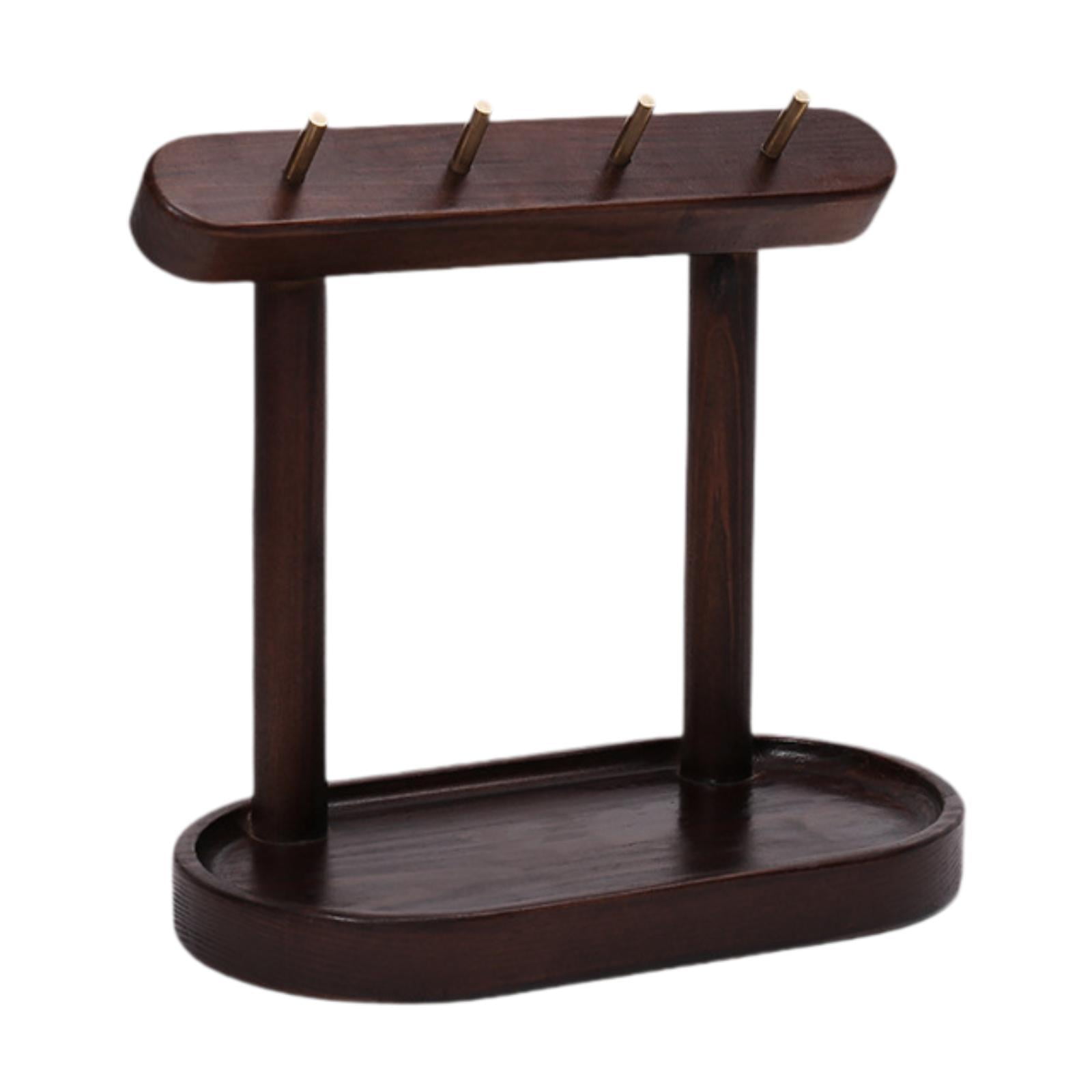 Magideal - Portallaves Organizador De Relojes, Decoración Nórdica, Ganchos De Joyería Versátiles, Estante De Almacenamiento De Llaves Para Encimera, Dormitorio, Color Nogal