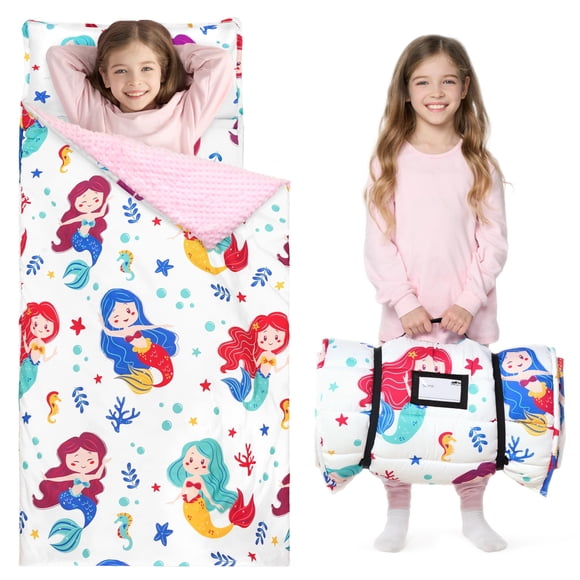 Alfombrilla de siesta para niños pequeños Joiedomi para preescolar con almohada y manta