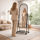 thumbnail image 4 of Espejo de Cuerpo Completo con Ruedas y Repisa 160 cm – Diseño Moderno Negro, 4 of 9