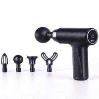 Genérica - Pistola De Masaje Muscular Efecto Shiatsu Con 4 Cabezales