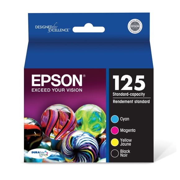 Cartuchos Epson 125 Durabrite Ultra Combo Pack Negro y Color