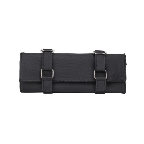 Magideal - Estuche Para Tijeras De Cuero Pu, 10 Estuches Con Bolsillos Estuche Para Herramientas Para El Cabello Estuche Para Herramientas De Salón Para Peluquer , Negro