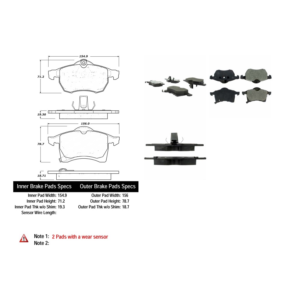 Pastillas Freno Para Auto C-Tek 102.11410