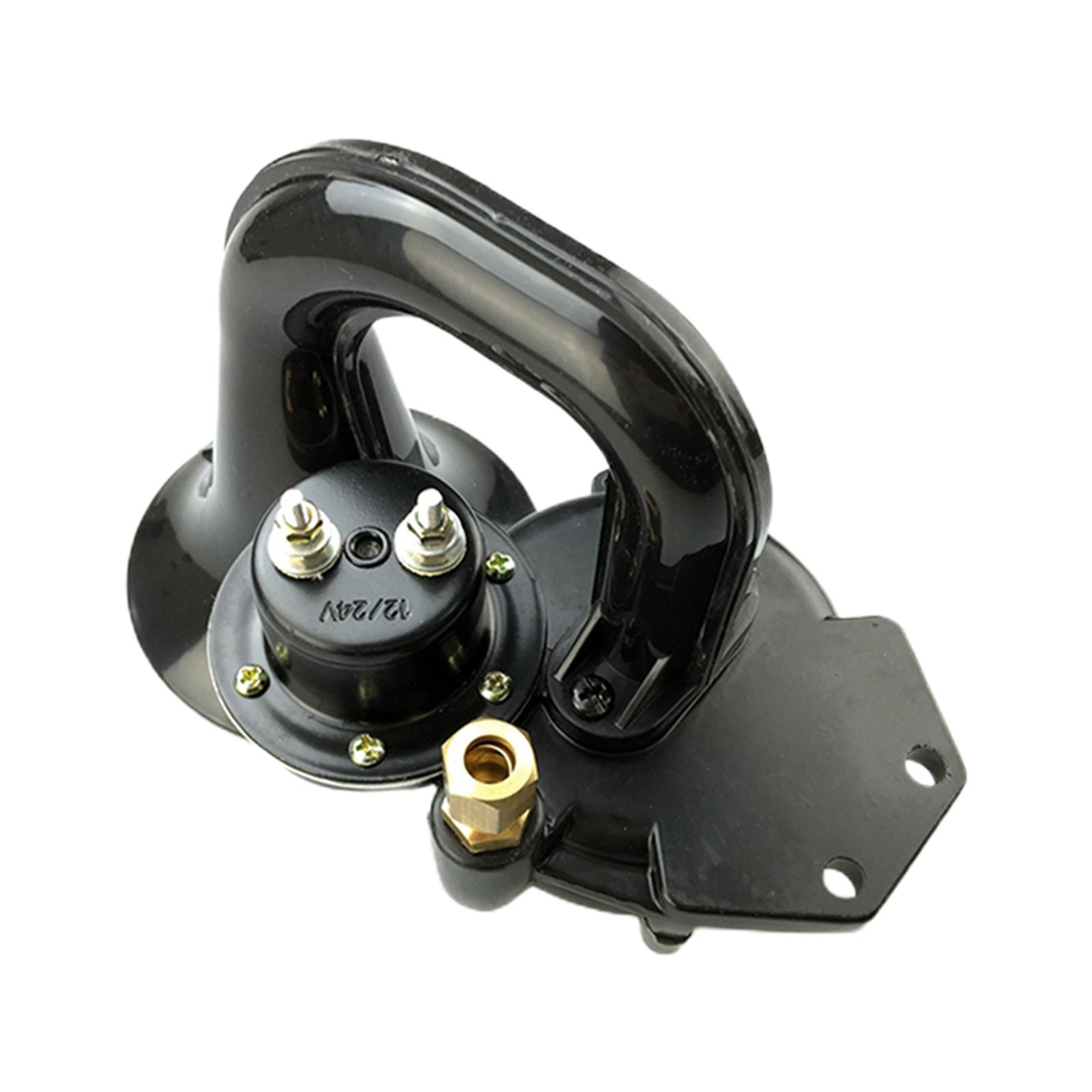 Ioensy - Air Horn 12V 24V Eléctrico Pequeño Caracol Compacto Ajuste Para Camión Autobús Van Suv