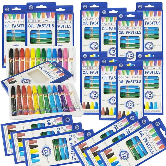 Pasteles al óleo Color Swell 216 piezas juego a granel de 12 colores