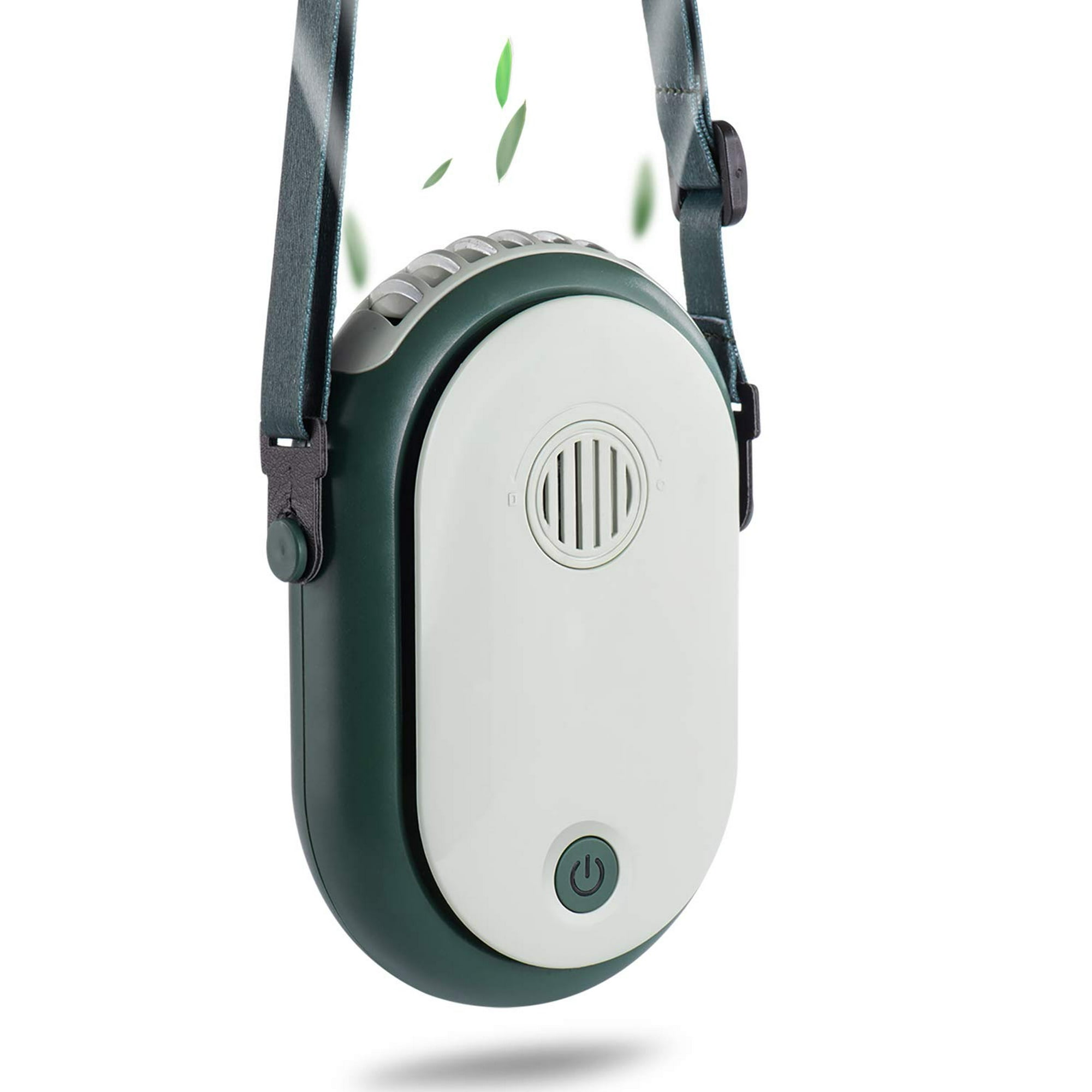 Ventilador De Cuello Ruinuokai Portátil, Portátil Y Recargable, Verde